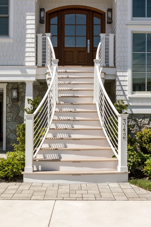 Front Stair Aluminum Railing