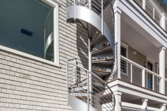 Exterior Steel Spiral Stair Case