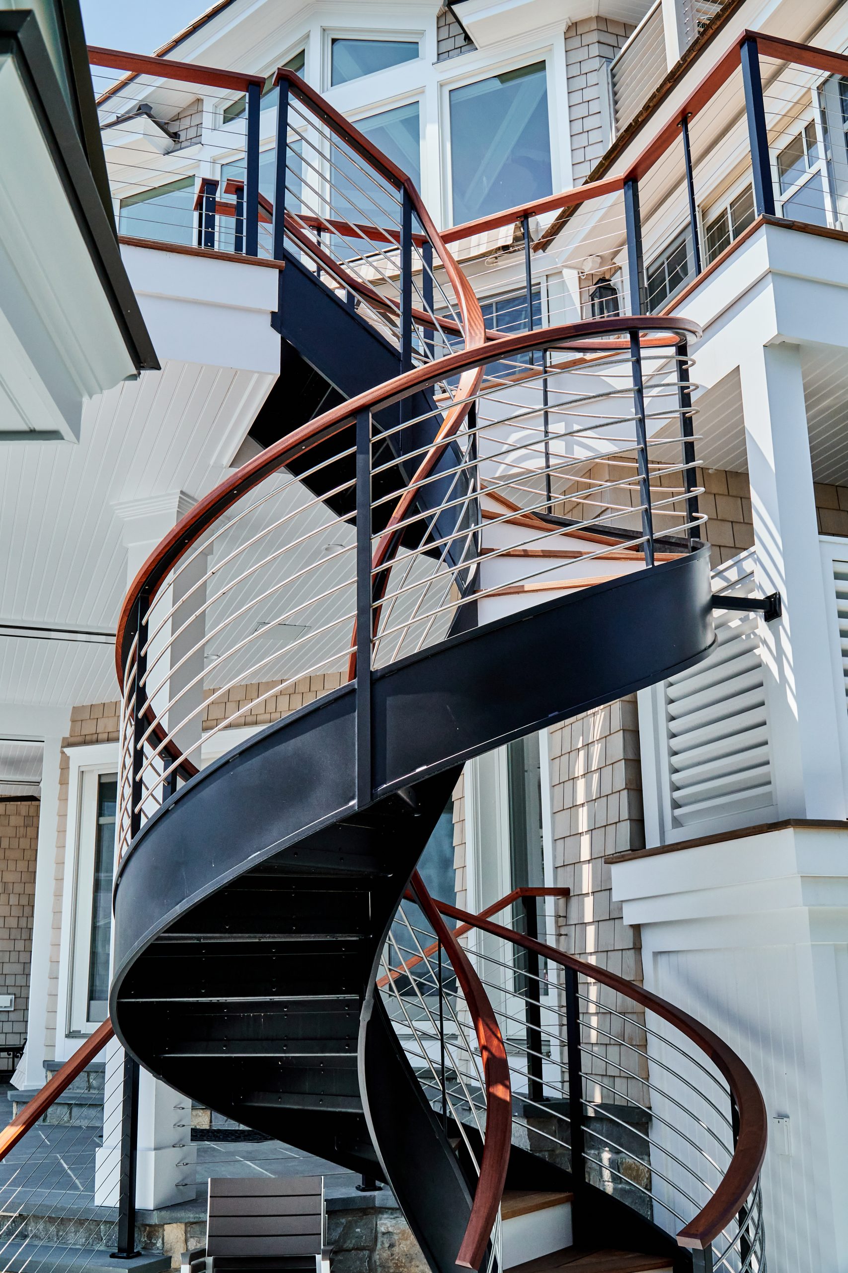 Modern Stair Railing - Compass Iron Works