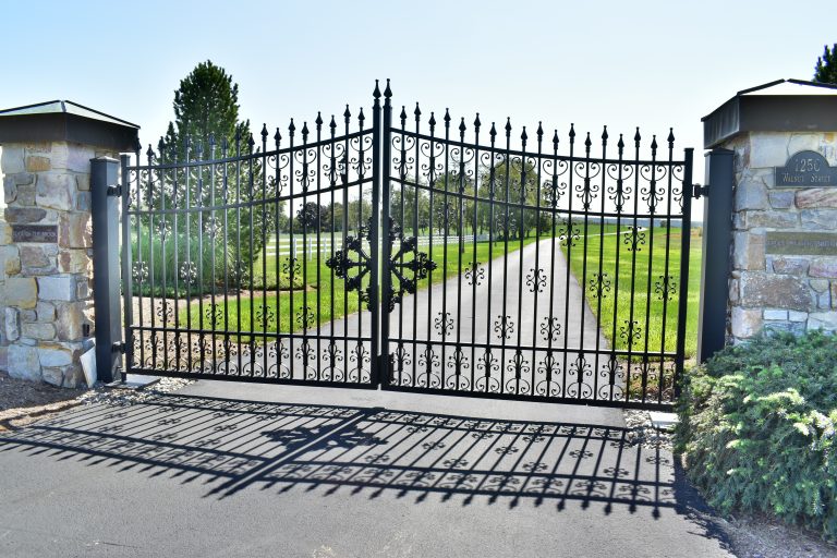 Beautiful Estate Gate - Compass Iron Works