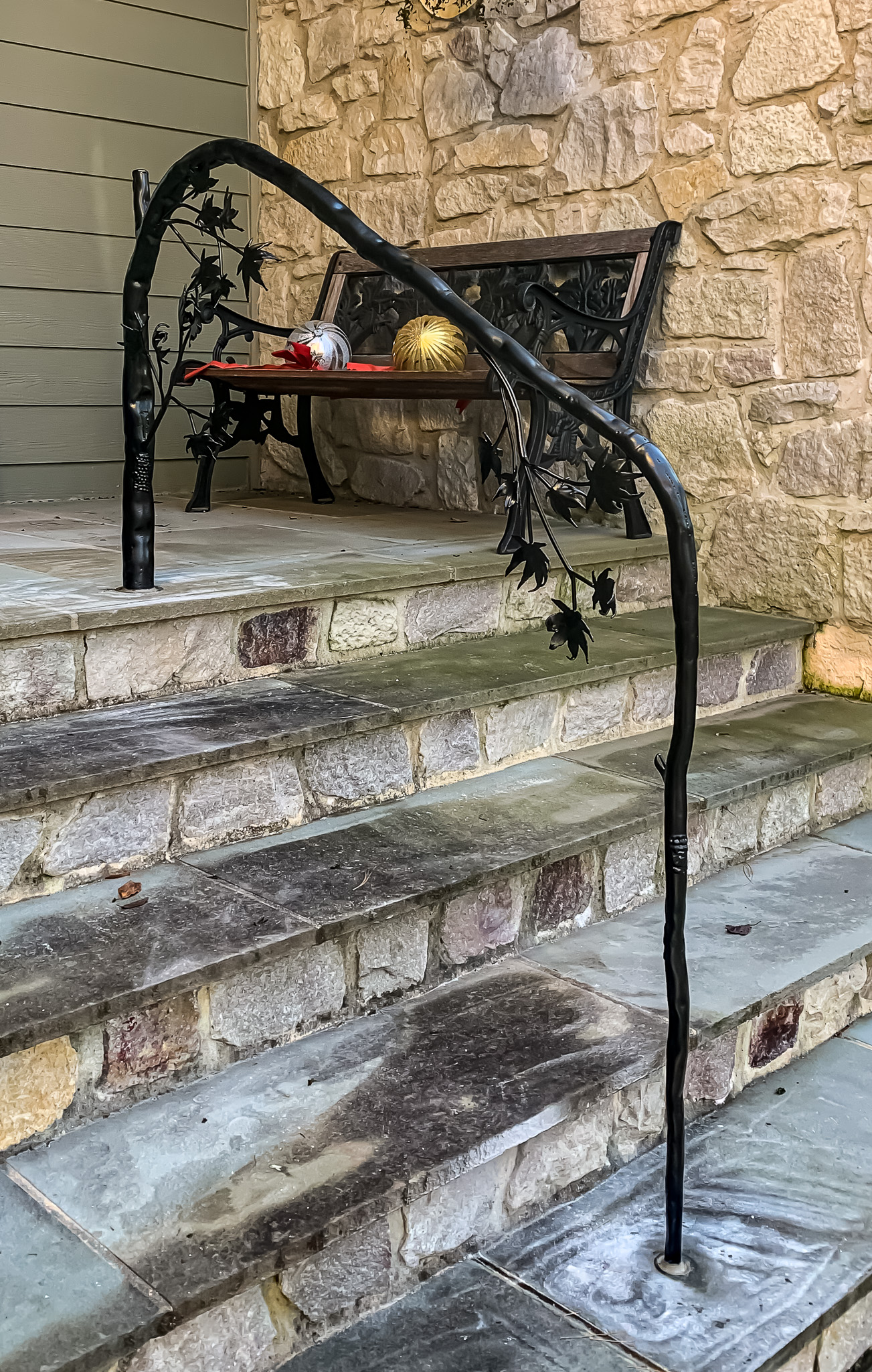 Ornate Tree Railing - Compass Iron Works